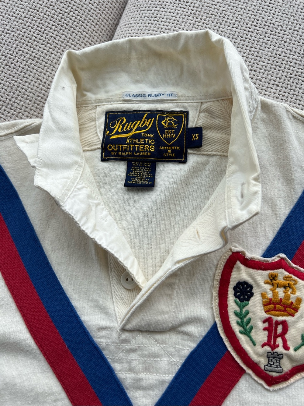 Ralph Lauren (RARE) vintage Rugby Athletic outfitters polo shirt